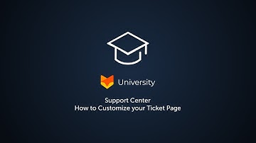 Support Center - How to Customize your Ticket Page | HappyFox University