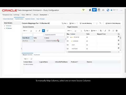 Map a Target Table's Column Manually