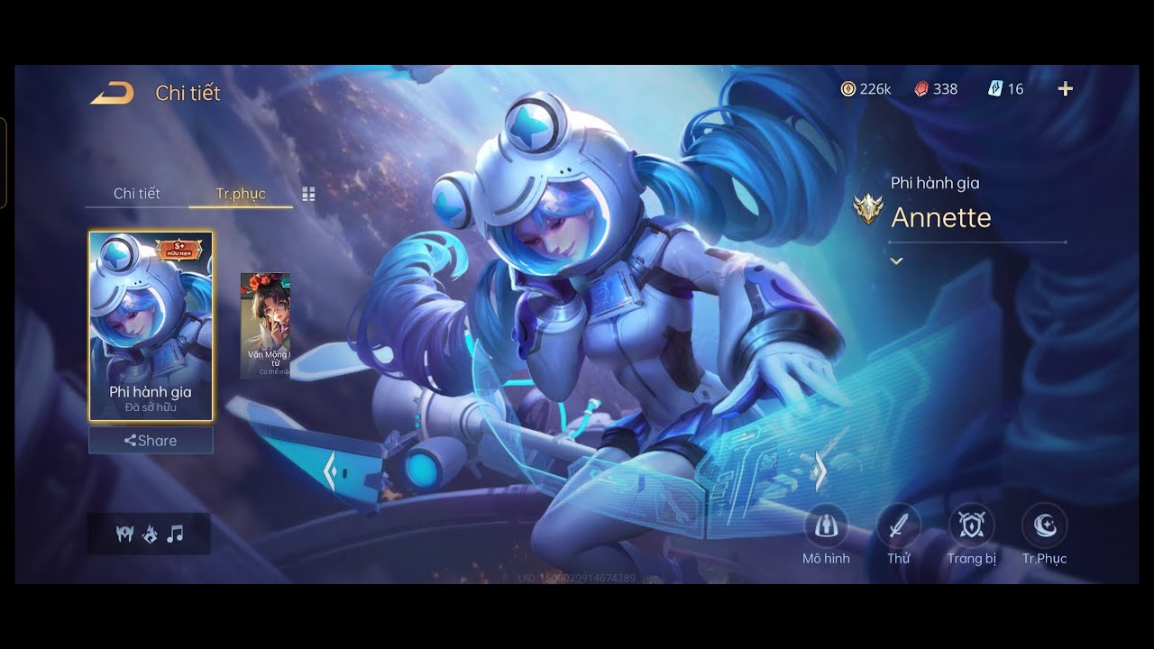 Tốp 1 Kéo Rank | Review Skin Annette Phi Hành Gia Hiệu... - youtube