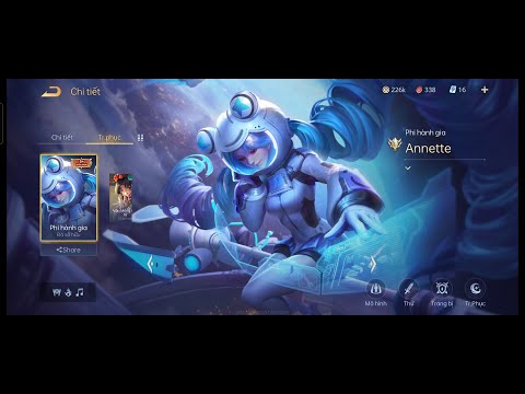 Video Tốp 1 Kéo Rank | Review Skin Annette Phi Hành Gia Hiệu... - youtube