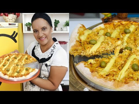 Como fazer uma Pizza de Frango com Catupiry -  Super Especial