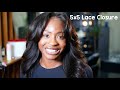 (DETAILED)2024~HOW TO DO A GLUELESS LACE CLOSURE SEW IN WEAVE-LIKE REAL HAIR-CURTAIN BANGS✂️🪡🧵