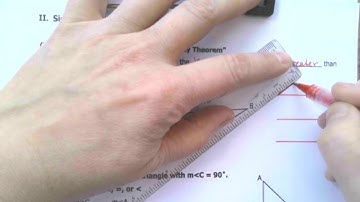 Geom Video Notes 5 4 Inequalities in One Triangle