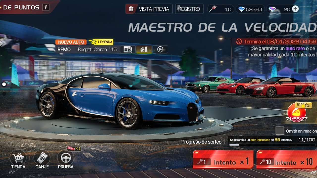 Summons por la bestia Bugatti Chiron! 🔥 Racing Master! 
