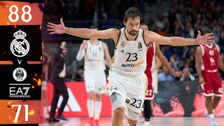 Real Madrid 88-71 Ea7 Emporio Armani Milán Jornada 4 Euroleague