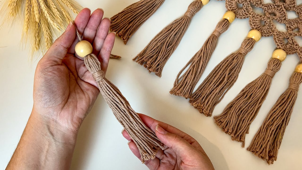 Tassel de Crochê Passo a Passo ✨ Tutorial Completo / Crochet Tassel Step by Step ✨ Full Tutorial