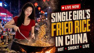 LIVE Chinese Girl Cooking fried rice everyday Rural Life in China