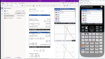 HP Prime Onenote Systrem of Linear Equation One Point Solution