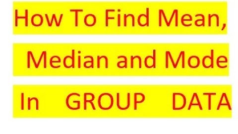 How To Find Mean ,Median and Mode  in group data|urduinfo4u