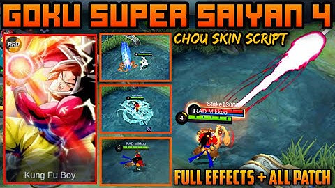 CHOU SUPER SAIYAN SKIN SCRIPT [GOKU] VERSION 2 | ALL PATCH | CHOU CUSTOMIZED SKIN SCRIPT