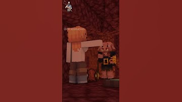 Alex is trying to trade with Piglin (Minecraft Animation) #shorts #alex