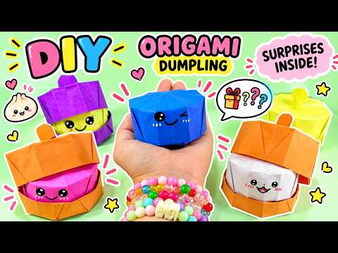 Unboxing Origami Dumplings Surprise Inside!