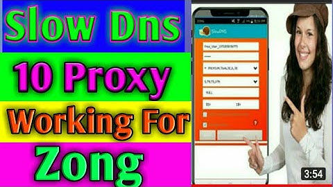 Slow Dns 10 Proxy Full Fast Speed For Zong Working