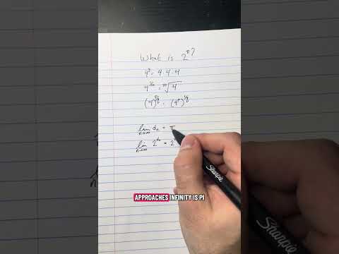 What does 2^pi mean?