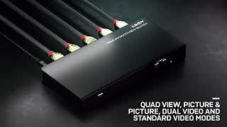 Lindy HDMI 4 Port Multi View Switch