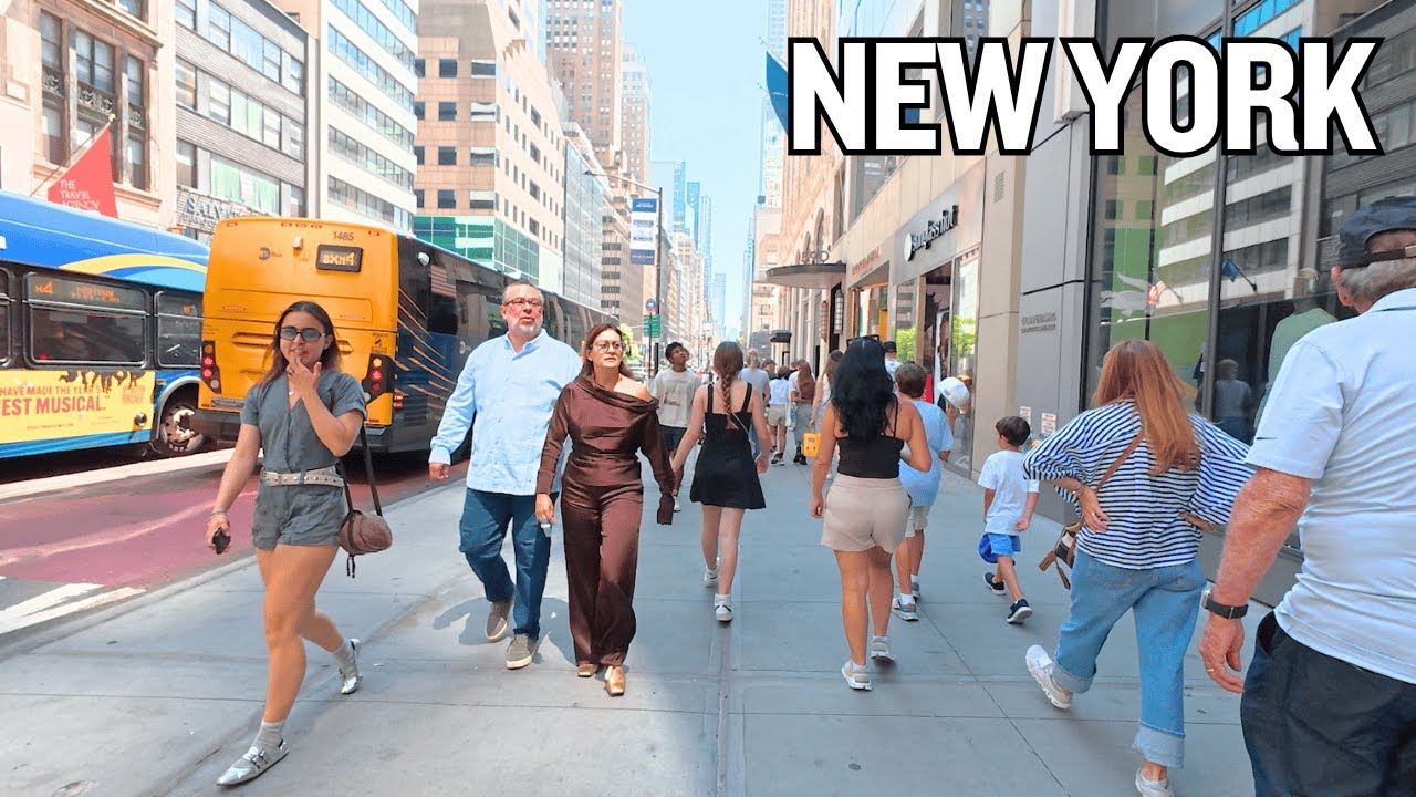 New York Summer in Manhattan! Explore NYC in 4K!