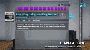 Bass - Easy String Switching Exercise 1 - Rocksmith 2014/ Rocksmith+