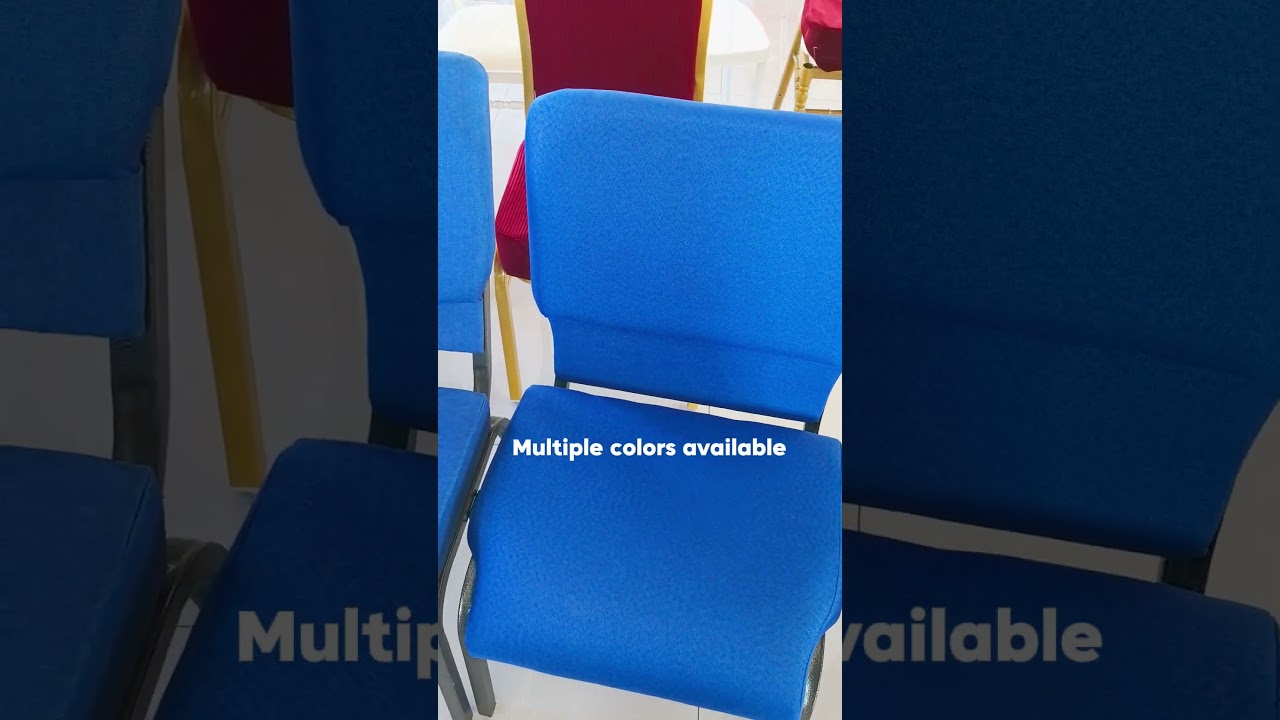 Wholesale Cheap Stackable Metal Interlocking Padded Auditorium Conference Event Church Chair