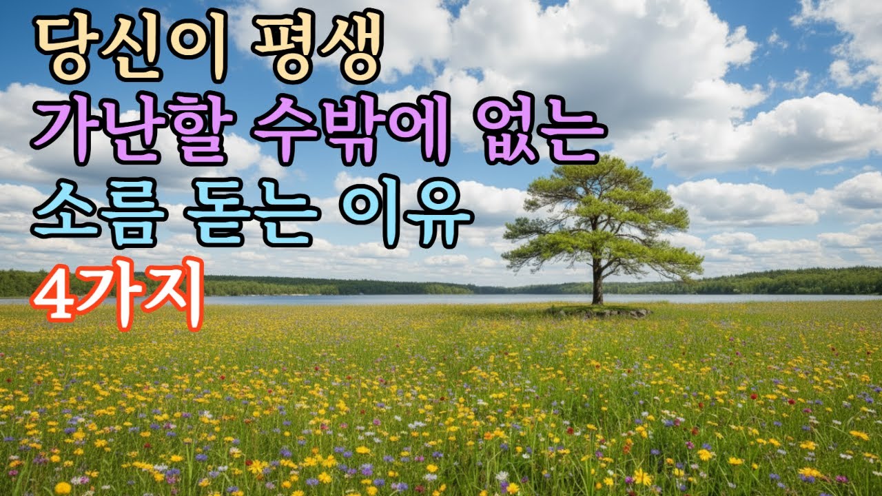 당신이 평생 가난할 수밖에 없는 소름 돋는 이유 4가지 - YouTube