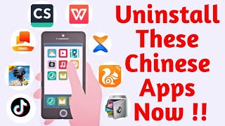 Uninstall These Chinese Apps Now | Chinese Apps Alternative 50  | Chinese Apps Replacement