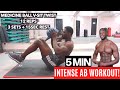 5 Min Home Or Gym Ab Workout // FASTEST RESULT!