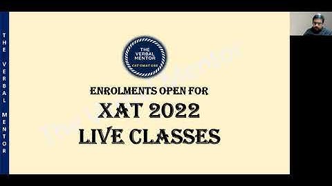 XAT Course Launch | Decision Making and VALR