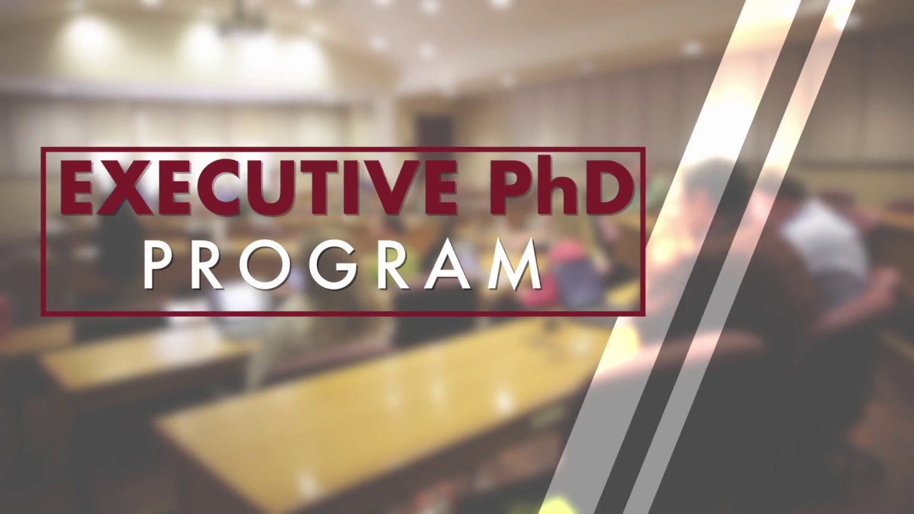 phd business executive program