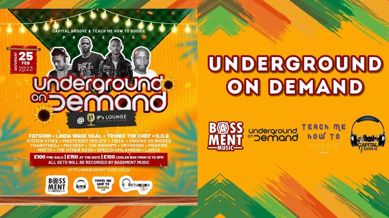 MASTERDEE MOLEFE , LIVE - UNDERGROUND ON DEMAND