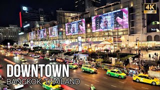 Bangkok Downtown Walking Tour: Unforgettable Sights and Sounds | Bangkok, Thailand | 4K