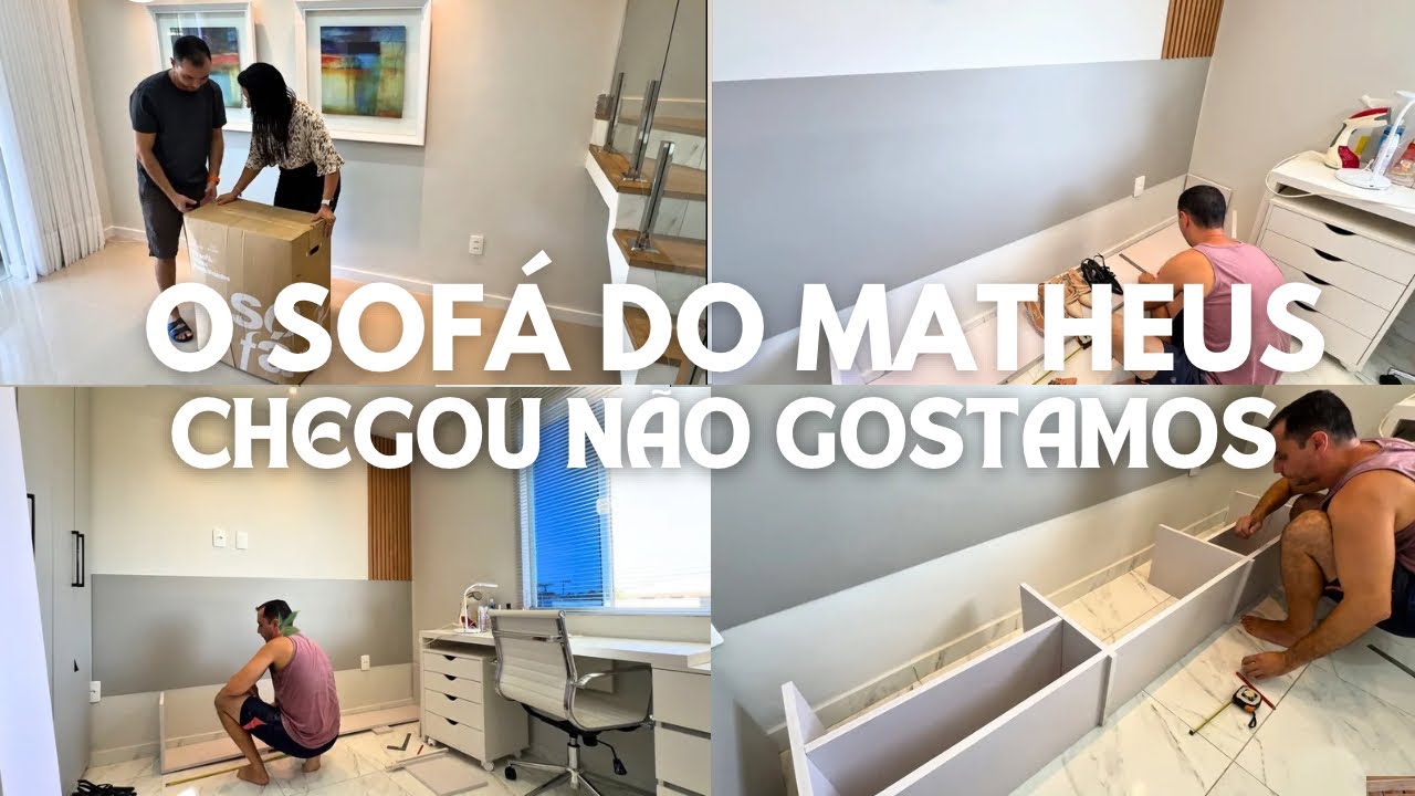 OLHA COMO O SOFÁ DO MATHEUS VEIO | MANDEI PEGAR DE VOLTA | TROQUEI DE IDEIA | Viviane Magalhães 