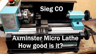 Axminster CO Micro Lathe. Sieg CO