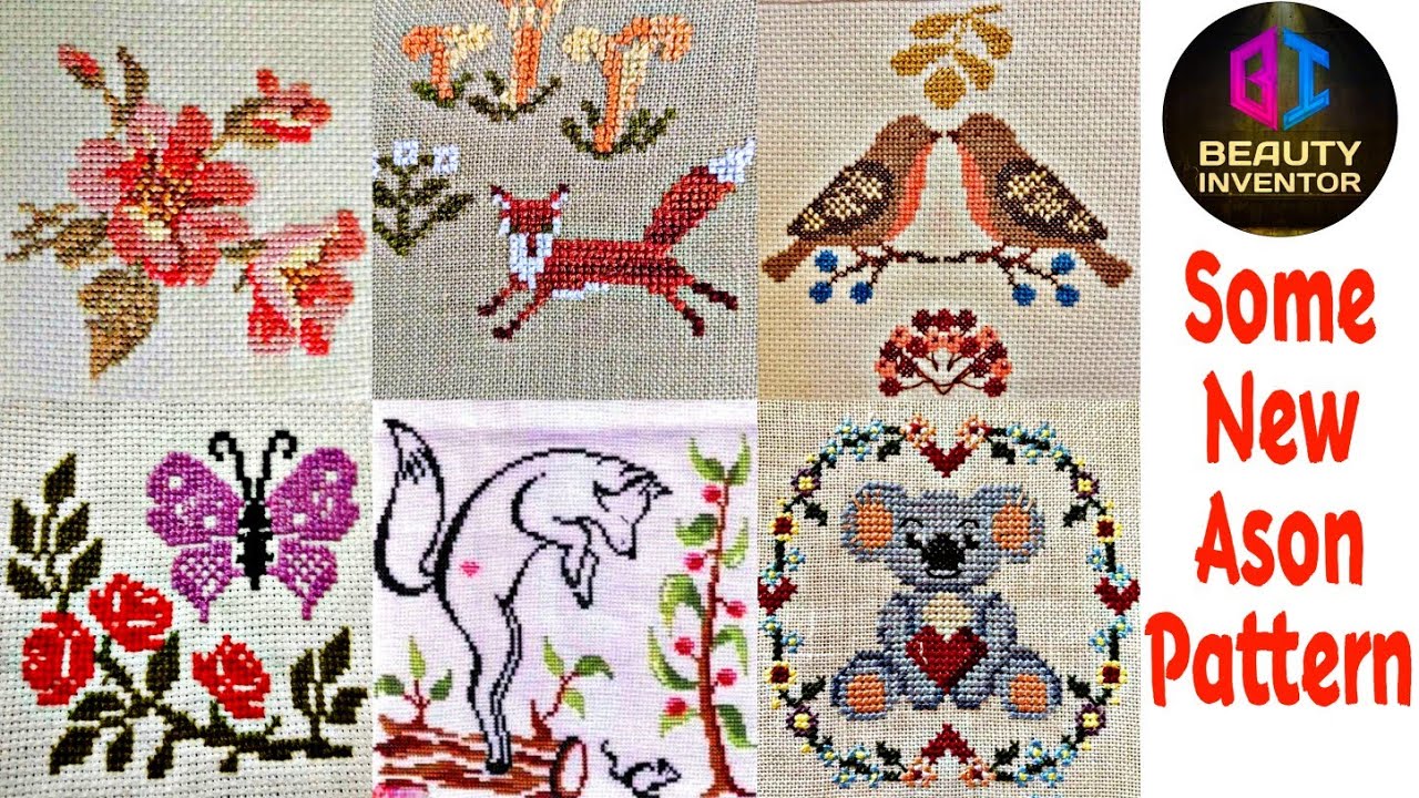 Some New Colourful Cross Stitch Ason Designs for Everything YouTube