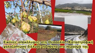 Εικόνες αποκάλυψης στον Δήμο Τυρνάβου: Συσκέψεις και αυτοψίες μετά το καταστροφικό χαλάζι