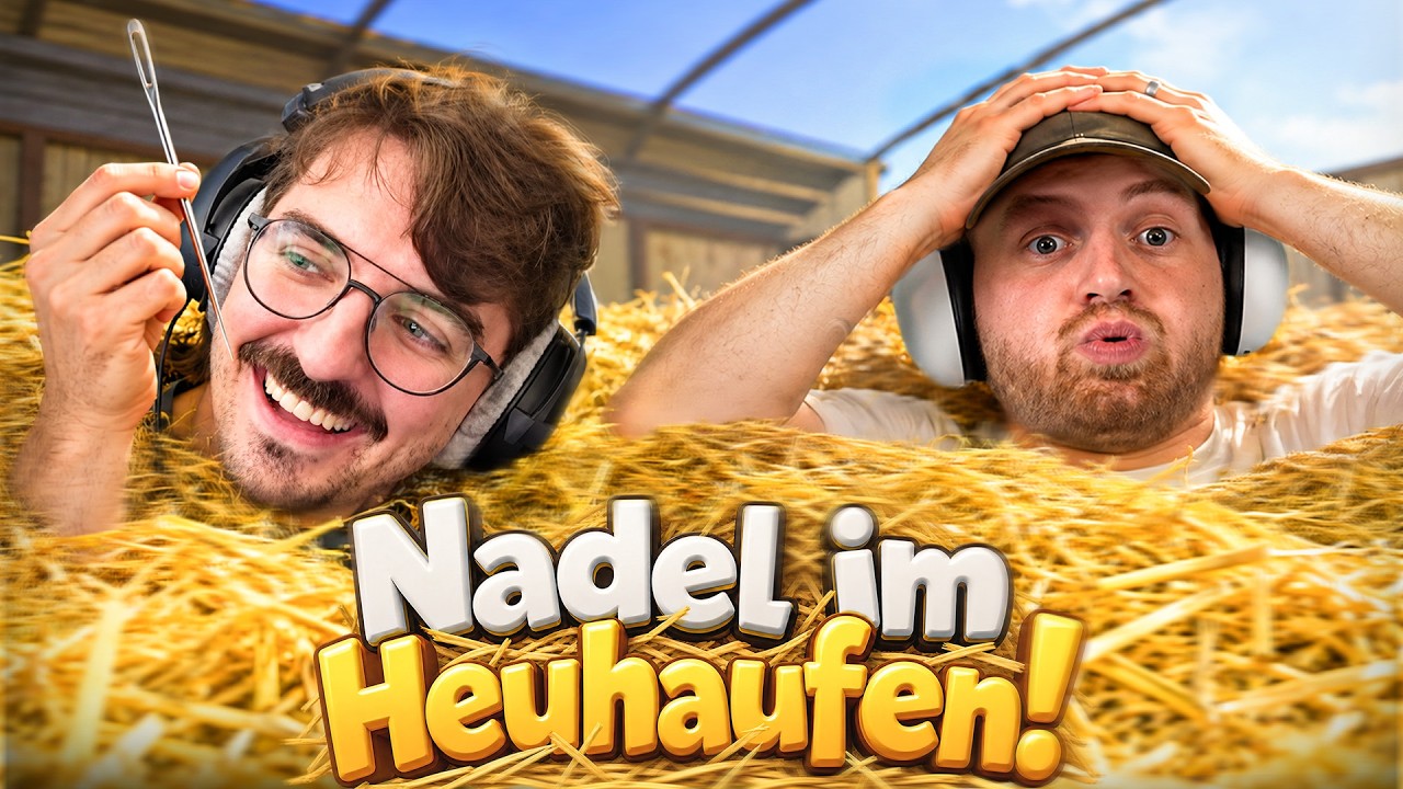 😂😱WER findet die NADEL im HEUHAUFEN zuerst?! - RUMATHRA vs TRYMACS | Find the Needle