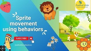 Sprite movement using behaviors - Sprite lab (CODE.ORG)