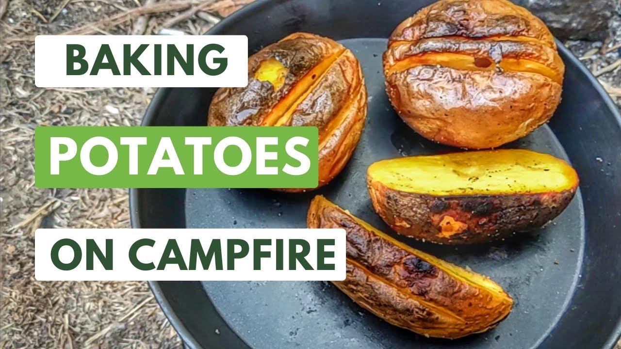 Baking potatoes on campfire without foil , super delicious👌🏻 YouTube