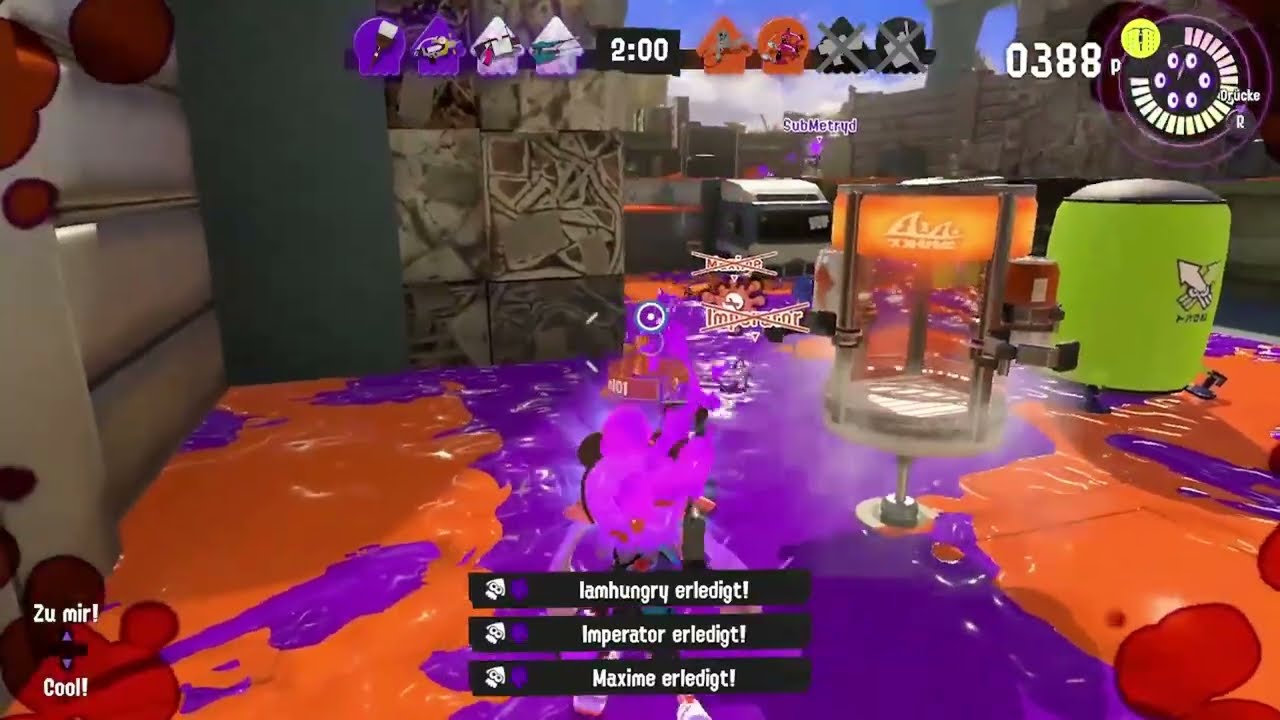 Splatoon 3 noob does 5 kills in a row (no joke)