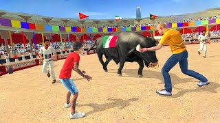 Angry Bull Attack Human Android game part[2671]#animals#mrbeast#cow#gaming#games#cute#memes#mr#cat screenshot 5