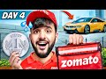I Became a ZOMATO DELIVERY BOY For 7 Days to turn Rs1 into a CAR !! Ep-4
