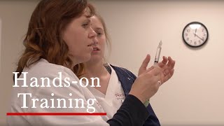 Hands-on Training in Nursing School