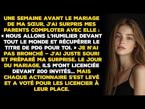 J'ai surpris leur plan pour m'humilier et me licencier au mariage de ma sœur — Alors je le leur
