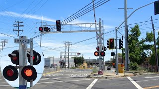 *4 New Mast LED Lights & Junction* Stockton Blvd/34th St. Railroad Crossing - Sacramento CA