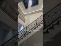 Duplex Staircase Railing with Luxury Chandelier 😍✨ #ytshorts