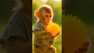 Monkey gave the ball to Shivang😭😭 Comment #youtuber #viralshort #video #funny #trending