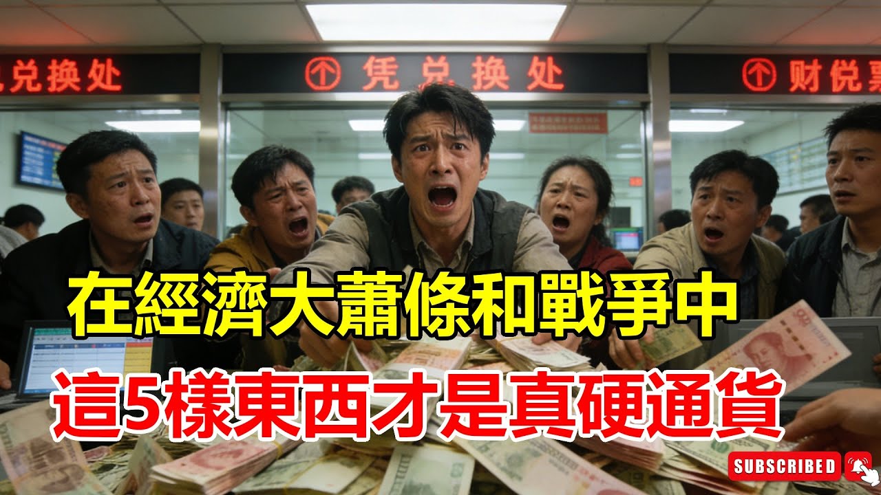 比黃金更值錢？在經濟大蕭條和戰爭中，這「5 樣東西」才是真正的硬通貨！黃金排不上第一名？答案讓你背脊發涼！#經濟大蕭條 #戰爭 #硬通貨 #黃金 #避險資產 #歷史