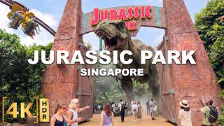 ALL the DINOSAURS at JURASSIC PARK Universal Studios SINGAPORE! Rapids Adventure, Shows, and More!