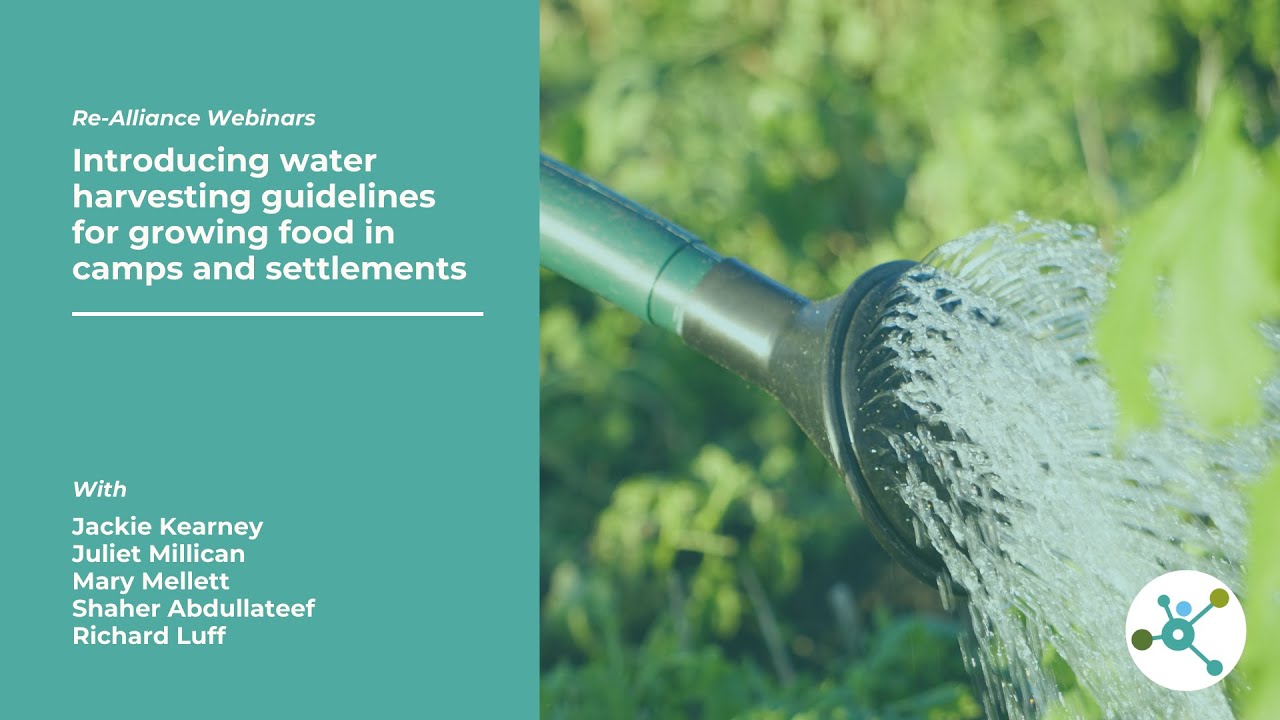 Re Alliance inar Introducing water harvesting guidelines for