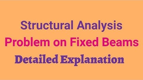Fixed beam Solved Problem 1 | JNTUH Structural Analysis-I