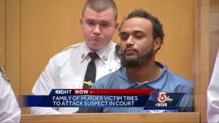 Victim's family tries to attack man accused in woman's murder