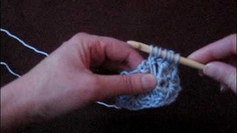 Tunisian Shell stitch (forward pass)